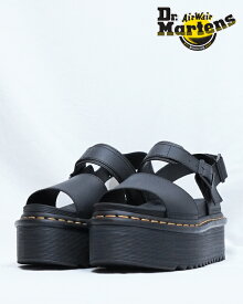 【日本正規品】ドクターマーチン サンダル 定番 厚底 VOSS QUAD SANDAL 26725001 BLACK Dr.Martens ヴォス クァッド ストラップ レディース レザー