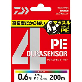 【エントリー&お買いまわりで最大10倍】ダイワ(DAIWA) UVF PEデュラセンサー×4＋Si2 1号-200m CRコーラルレッド [PEライン]