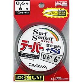 ダイワ(DAIWA) サーフセンサー ハイパーテーパー チカラ糸+Si 0.6-6号 イエロー＋ステルスゴールド [PEライン]