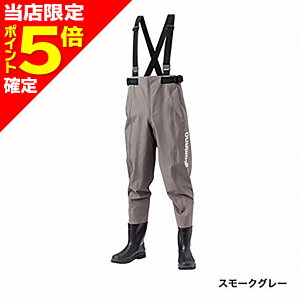 【当店限定P5倍確定】シマノ(SHIMANO) ハイパーウェーダー ウエストハイ・カットフェルトソール LL 26.5-27.0 スモークグレー FF-051T ウェイダー ウェダー ウエダー 胴長 防水