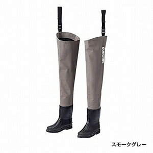 シマノ(SHIMANO) ハイパーウェーダー ヒップ・フェルトソール LL 26.5-27.0 スモークグレー FF-056T ウェイダー ウェダー ウエダー 胴長 防水