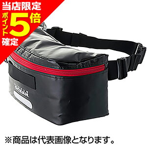 【当店限定P5倍確定】リトルプレゼンツ(LITTLE PRESENTS) OB-11 ビッグ フィット ウエスト バッグ ブラック x レッド(BxR)