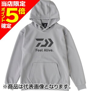 【当店限定P5倍確定】ダイワ(DAIWA) タフスウェットパーカ M グレー DE-8923