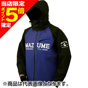 【当店限定P5倍確定】マズメ(mazume) ウィンドカットジャケット Wトーン M ブラック/ネイビー MZFW-728