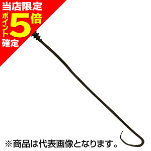 【当店限定P5倍確定】ジャッカル(JACKALL) ビンビンワームネクタイ カールフィネス 真っ黒レッドフレーク