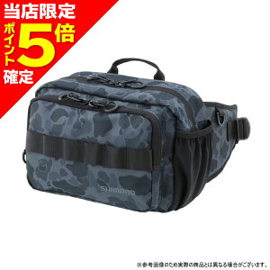 【当店限定P5倍確定】シマノ(SHIMANO) ヒップバッグ M ブラックカモ BW-021T