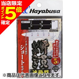 【当店限定P5倍確定】ハヤブサ(Hayabusa) 瞬貫わかさぎ 速掛型 5本鈎 1-0.2号 C264