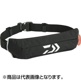 ダイワ(DAIWA) コンパクトライフジャケット（ウエストタイプ自動・手動膨脹式） フリー ブラック DF-2426