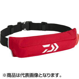 ダイワ(DAIWA) コンパクトライフジャケット（ウエストタイプ自動・手動膨脹式） フリー レッド DF-2426