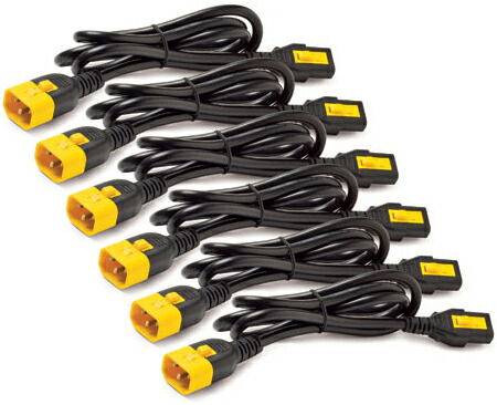お取り寄せ APC エーピーシー Power Cord Kit 6 ea 当季大流行 ; 1.8m to C13 AP8706S-WW Locking; C14; 春のコレクション