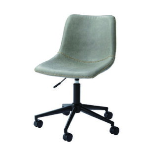 AZUMAYA(東谷) ヴィータ デスクチェア キャスター付き ソフトレザー ブラウン/キャメル/グレー 全3色|PC-77BR|PC-77CA|PC-77GY