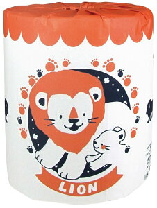 アニマルシリーズ 1ロール ライオン 100個セット   景品 粗品 トイレットペーパー トイレットロール トイレ まとめ買い 安い 送料無料 特価 ノベルティ イベント用 粗品向け 販促用 面白