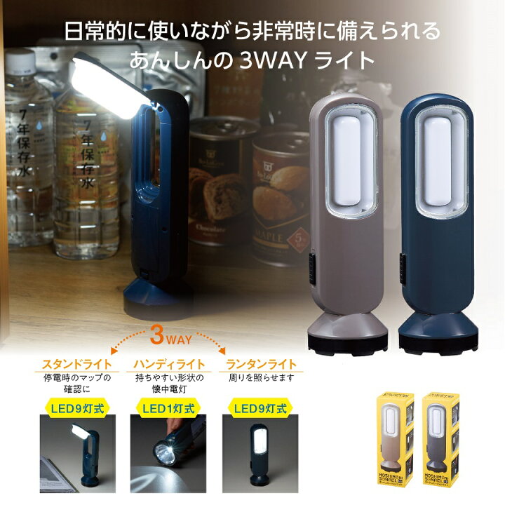 楽天市場】防災グッズ モシモニソナエル 3シチュエーションライト 48個 