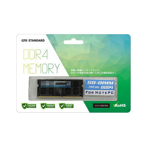 CFD b V[EGtEf[ SODIMM D4N2666CS-16G[Vi /m[gp /p /260pin /DDR4-2666 /PC4-21300 /16GB x1]