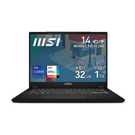 Core i9/メモリ32GB/M.2 1TB/MSI エムエスアイ/モバイルノートパソコン/Modern 14 H D13M[Modern-14-H-D13MG-4165JP]/14型/解像度1920 x 1200/Windows11 Home/モバイルノートPC/送料無料