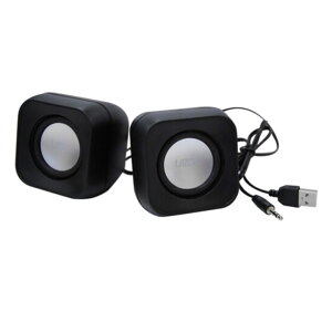 Lazos | ���\�X L-SK-B USB�X�s�[�J�[ �u���b�N [3.5mm�W���b�N /USB���d]