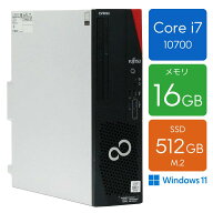 【Core i7搭載】デスクトップパソコン 中古 メモリ16GB SSD512GB Windows11 富士通 ESPRIMO D7010/FX (LB…