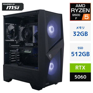 �y�V�i�zPanoplia Powered by msi R5B655060PMFD R5B655060PMFD [�V�i�f�X�N�g�b�v /Windows11 Home /AMD Ryzen5 9500F /�������F32GB /M.2�F512GB][��������]