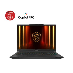 MSI Stealth A16 AI+ Vim[gp\R /Windows11 Pro /Ryzen AI 7 3 / 32GB /M.2 1TB /NVIDIA GeForce RTX5070 Ti Laptop GPU12GB GDDR7 /16C` 2560 x 1600 (WQXGA) /240Hz()