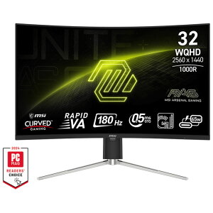 MSI (MAG-325CQRF-QD-E2) 32C` WQHD 180Hz pȃQ[~Oj^[ ()