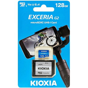 yVizKioxia [LMEX2L128GG2] EXCERIA microSDXC 128GB UHS-I U1 Class10 A_v^t [CLASS 10 ]