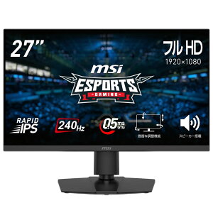 yViz MSI (MAG-272PF-X24) 27C` FHD 240Hz IPSQ[~Oj^[ (1920 x 1080 (240Hz) /HDMI2.0b /Displayport1.2a)