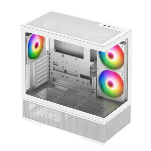 �y�V�i�zCENTURY (CRC-PCASE01WH) RACEN ATX �~�h���^���[ �s���[���X PC�P�[�X �z���C�g