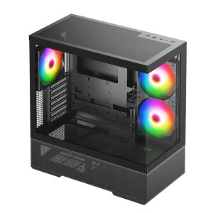 �y�V�i�zCENTURY (CRC-PCASE01BK) RACEN ATX �~�h���^���[ �s���[���X PC�P�[�X �u���b�N