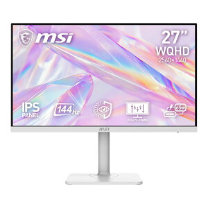 �y�����񂹁zMSI [PRO-MAX-271QPHW-E14] 27�C���` WQHD IPS ���j�^�[ [2560 x 1440 (144Hz) /HDMI2.0b /Displayport1.2a /USB Type-C]