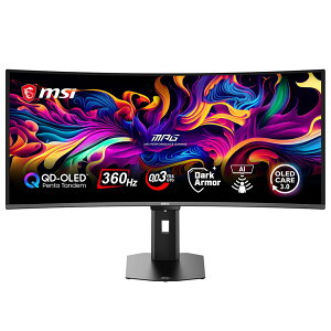 �y�����񂹁zMSI [MPG 341CQR QD-OLED X36] 34�C���` 360Hz �E���g�����C�hUWQHD QD-OLED �Q�[�~���O���j�^�[ [3440 x 1440 (360Hz) /HDMI2.1 /Displayport2.1a /USB Type-C]