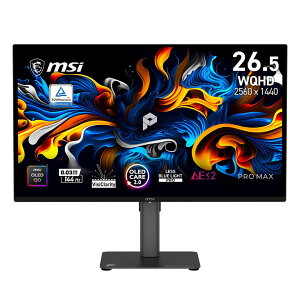 �y�����񂹁zMSI [PRO-MAX-271QPX14G]27�C���` WQHD QD-OLED Mac�Ή����j�^�[ [2560 x 1440 (144Hz) /HDMI2.0b /Displayport1.4a /USB Type-C]