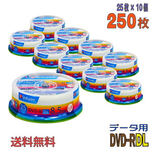 yL^fBAz Verbatim(o[xC^) DVD-R DL f[^p 8.5GB 2-8{ ChzCg[x y250(25×10)XshP[Xz (DHR85HP25V1 10Zbg) yEEꕔn