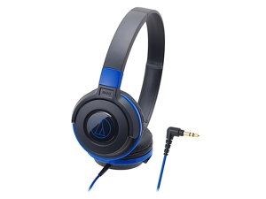 audio-technica_密閉ダイナミック型ポータブルヘッドフォンブラックブルー(ATH-S100BBL)