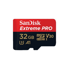 マイクロsdカード SanDisk サンディスク Extreme PRO UHS-I class10 SDカード変換アダプタ付 海外パッケージ品 32GB (SDSQXCG-032G-GN6MA) 【ネコポス対応 15個まで】