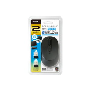 HIDISC(ハイディスク)2レシーバー付ワイヤレスマウスブラック(HDM-7146BK)