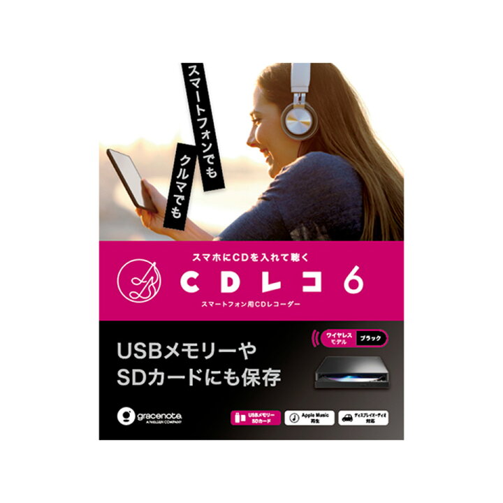 I-O DATA CDレコ6 スマートフォン用CDレコーダー ワイヤレス 楽天市場 