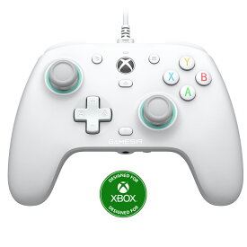 GameSir G7 SE White Xbox 公式ライセンス 有線コントローラー ホールエフェクト スティック トリガー ドリフト防止 背面ボタン 物理ロック付 静音 メンブレン PC Windows 10 11 対応 ゲームパッド ホワイト 1年保証