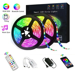 LEDe[vCg 10M RGB SMD5050 lede[v h F R Px e[vCg 邢 ԐڏƖ ʔ ؒf\ ʃe[v tȒP A_v^t LEDe[v^ O