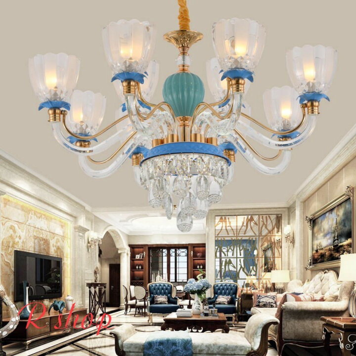 楽天市場】水晶ペンダントライト．洋風照明 シャンデリア 北欧デザイン  