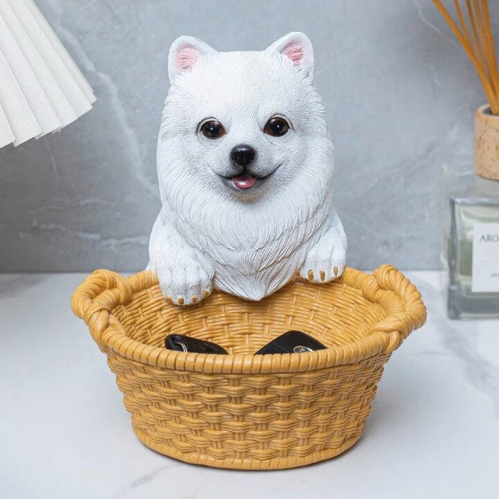 楽天市場】さつまいぬ置物 小物入れドッグ 犬 収納ボックス 卓上収納  