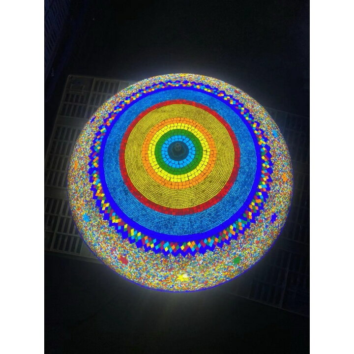 楽天市場】ボヘミア調 モロッコ風ペンダントライト ステンドグラス天井  