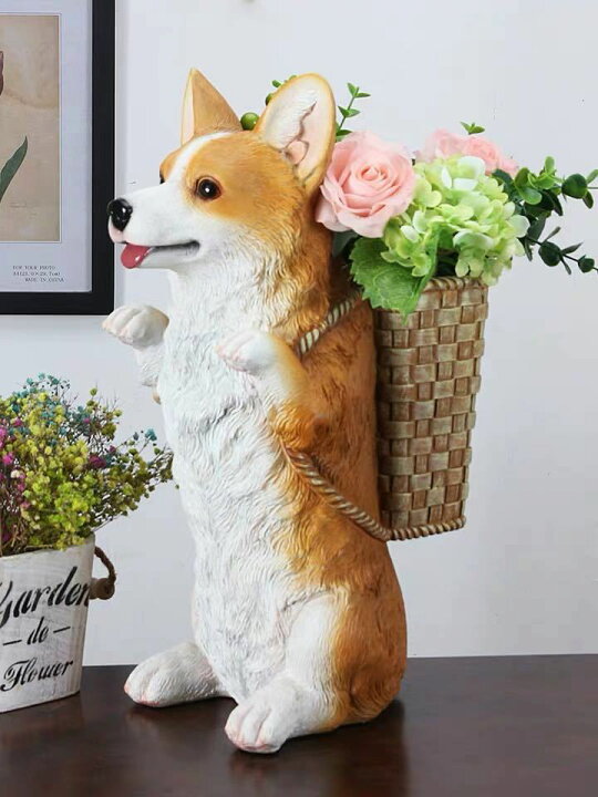 楽天市場】コーギー雑貨．置物 小物入れドッグ 犬 収納ボックス かご 