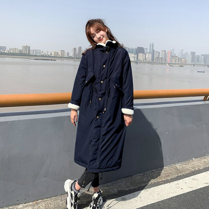 楽天市場】ボアコート レディース 中綿コート 冬 ロングコート モッズ 