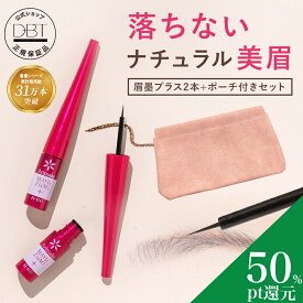 【50％ポイント還元★9日0:00~先着+8%OFFクーポン発行】 EC限定 【アートメイク】 眉墨プラス2本セット 限定ポーチ付き ブラウン 眉ティント アイブロウ 落ちにくい 眉毛ティント 落ちにくいアイブロウ リキッドアイブロウ ナチュラル美眉 消えにくいアイブロウ
