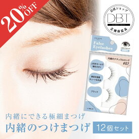 【SALE20％OFF】 【公式】 【12個セット】LJつけまつげR 07 内緒のナチュラルロング つけまつげ つけまつ毛 ナチュラル ストレート ロング アイラッシュ ブラック 極細毛 目元パッチリ つけまつげまとめ買い ブラック 送料無料