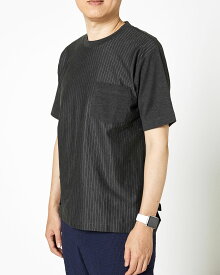 【ドゥクラッセ】 ストライプコンビTシャツ メンズ ( S〜XXL ) 30代 40代 50代 大人、輝く服 【DoCLASSE】