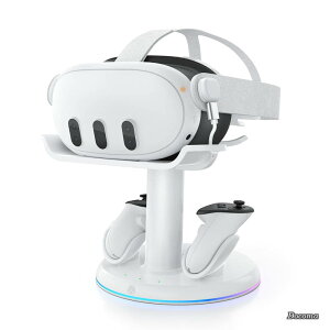 �y���������zRGB �[�d�h�b�NMeta Quest 3/Quest 3S�ɑΉ��A���C�[�d�X�e�[�V����VR�w�b�h�Z�b�g�ƃR���g���[���[�p�[�d�X�^���h�A�N�Z�T���[