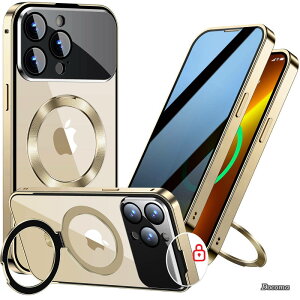 �y���������z+CD�B���X�^���h�ziPhone 13 Pro Max �p �P�[�X �S�ʕی� Magsafe�Ή� �������[�h�z�[���t�� [�{�̂��Č�?�}�b�g�����t���[�� ] �c�����Ή� 9H�����K���X