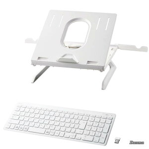 �y���������z�m�[�gPC�X�^���h �܂肽���� 8�i�K 9.5cm�����A�b�v�r �X�}�z�X�^���h�t ~15.6�C���`�m�[�gPC�Ή� �z���C�g PCA-LTSH8WH