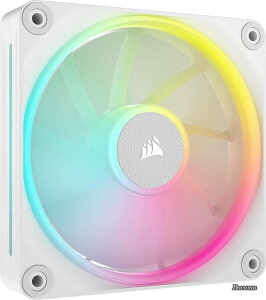 �y���������ziCUE LINK LX120 RGB �g���L�b�g 120mm PWM PC�P�[�X�t�@�� �f���A�����C�g���[�v �V���O���p�b�N �z���C�g CO-9051029-WW